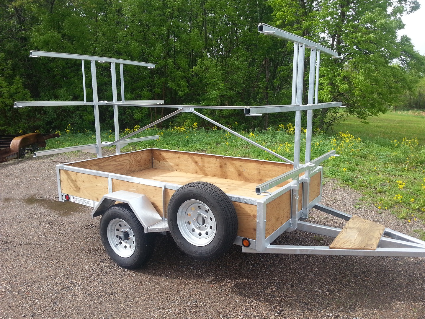 Galvanized 6 Place Canoe &amp; Kayak Trailers for Sale 
