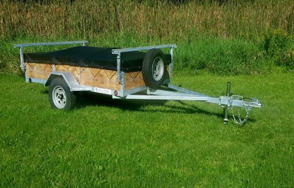 1-2 place canoe or kayak trailer with 16 inch sides
