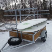 Paddleboard Trailer with 2 paddleboards