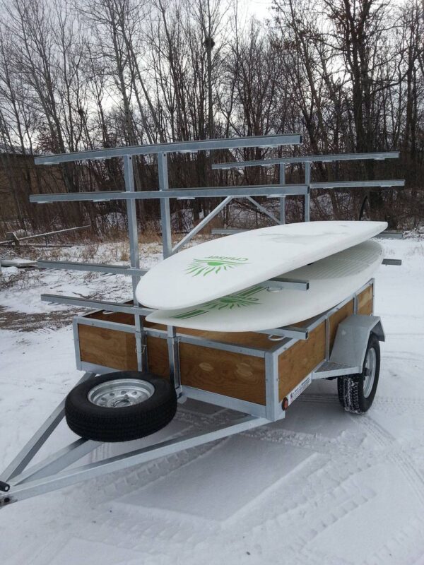 Paddleboard Trailer with 2 paddleboards