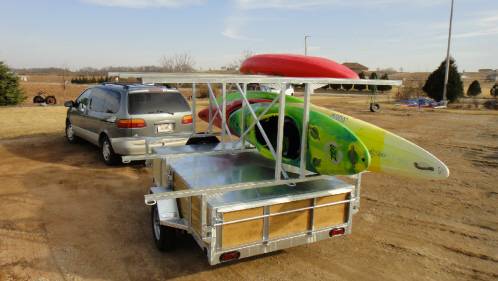 Custom kayak trailer 