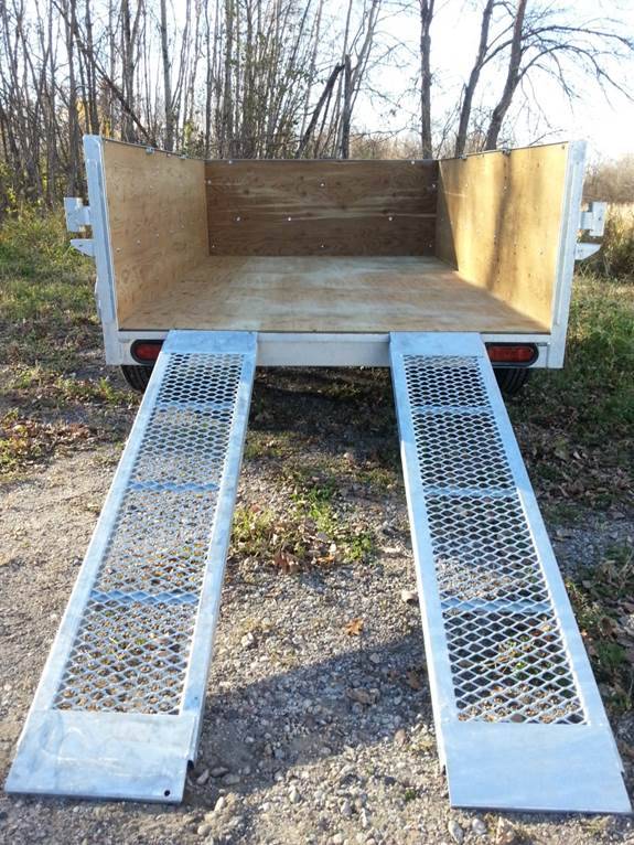 5x8 galvanized utility trailer