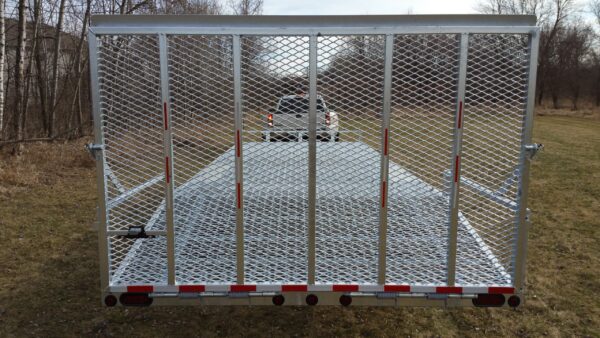 SL 7 galvanized equipment trailer with full ramp