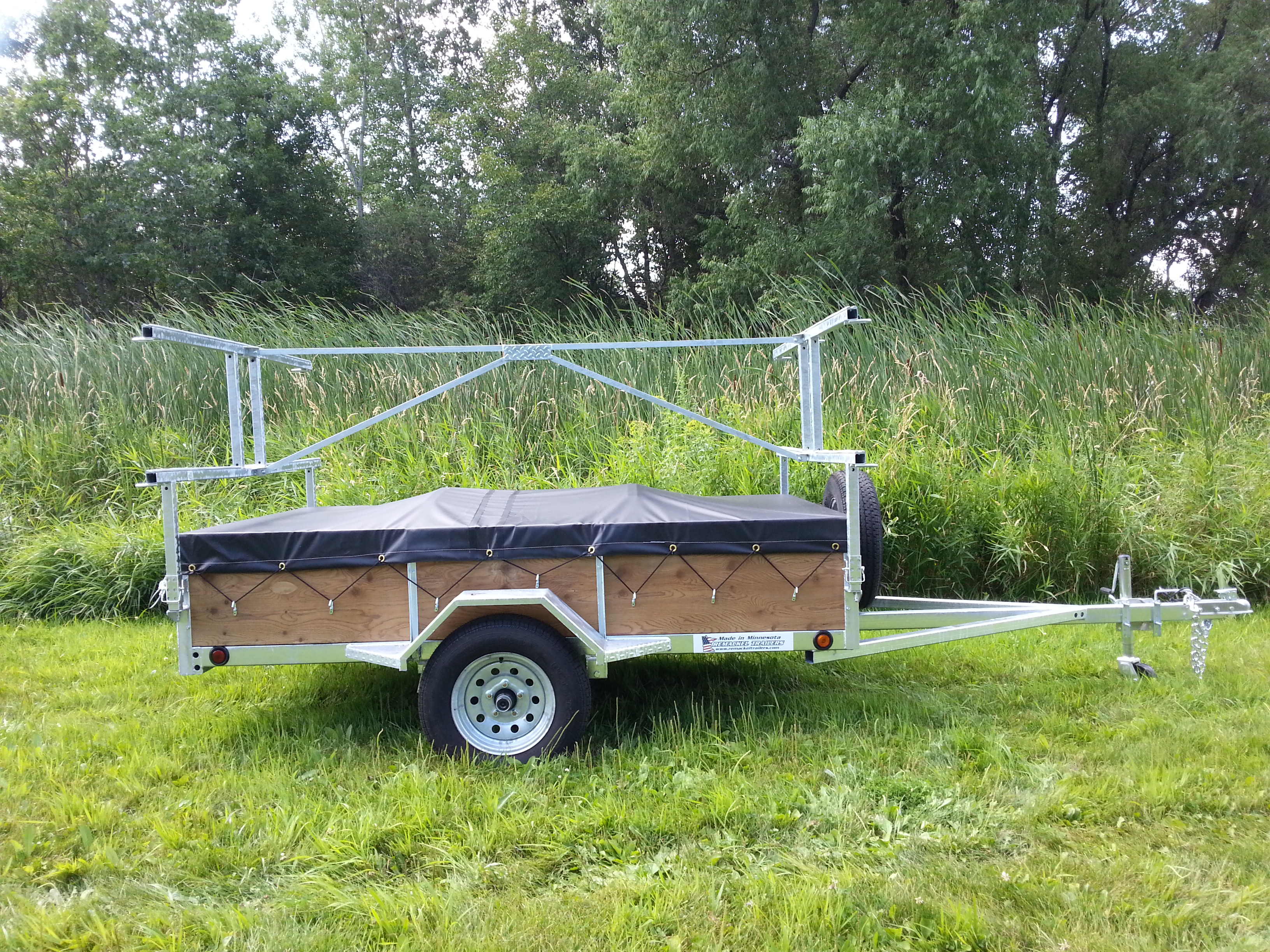 4 Place Kayak &amp; Canoe Utility Trailer for Sale Remackel 