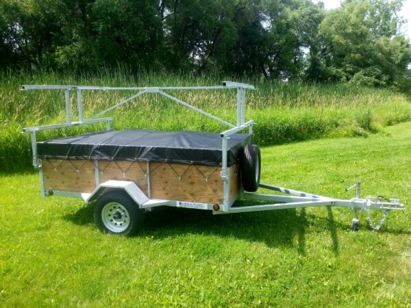 4 Place 5x8 with 24" sides Canoe/Kayak Trailer