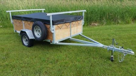 1-2 place 5x8 canoe trailer and kayak trailer with 24 inch sides
