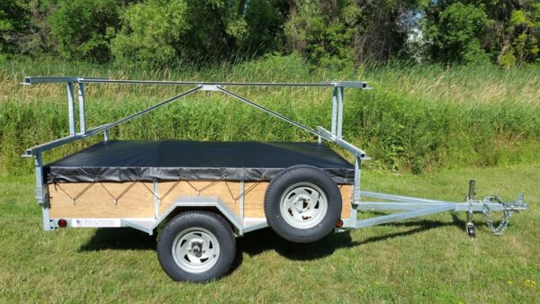 4 place 5x8 canoe trailer or kayak trailer with 16 inch sides