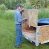Removing tailg gate on a 1-2 place canoe trailer or kayak trailer