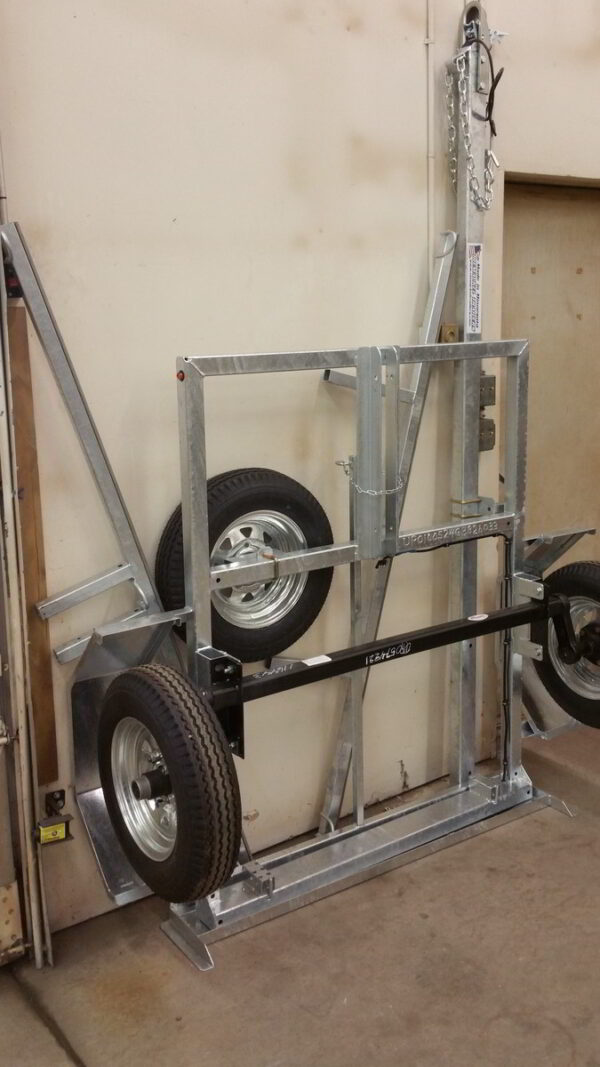 Urban Paddler Trailer Stored Upright